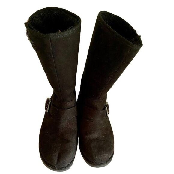 So Black Boots with Buckles Womens Size 7 - Picture 11 of 13